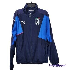 Puma Mens Italia Spellout Full Zip Track Jacket Size Small